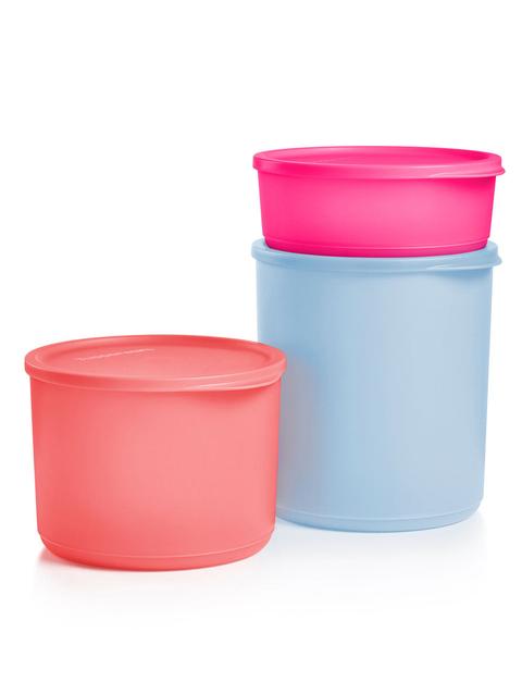 Tupperware Basic Bright Large Round 3-Pc. Set Best Price