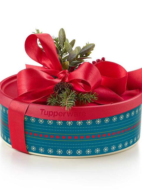 Tupperware Christmas Cookie Canister For Sale