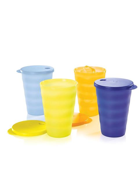 TUPPERWARE® IMPRESSIONS 16-OZ./500 ML TUMBLERS (4) For Sale