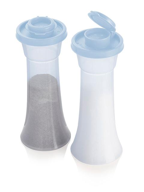 Tupperware LARGE HOURGLASS SALT AND PEPPER SHAKERS New Arrival