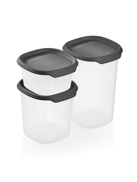 Tupperware ONE TOUCH FRESH™ SMALL SQUARE 3-PC. SET Best Seller