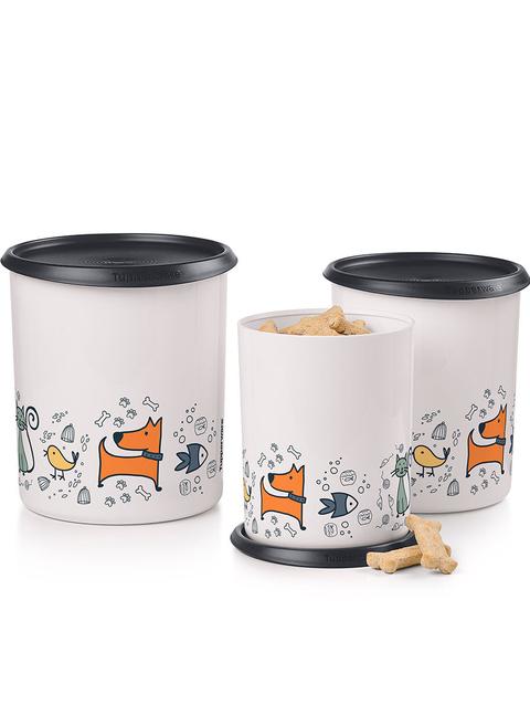 Tupperware Pawsome Pets 3-Pc. One Touch® Canister Set Best Buy