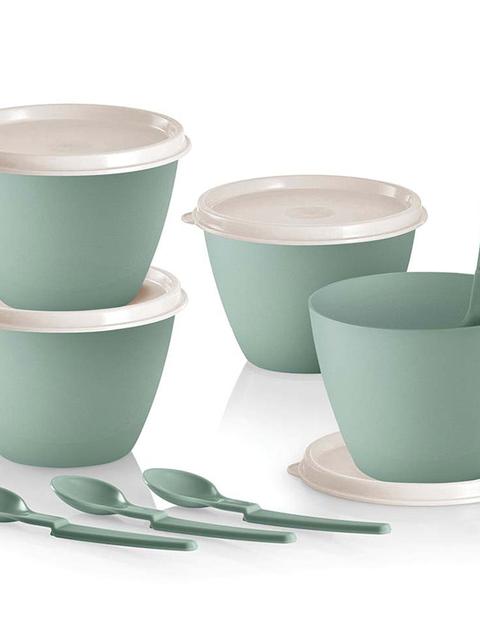 Tupperware Refrigerator Bowls with Hang-On Spoons Best Buy