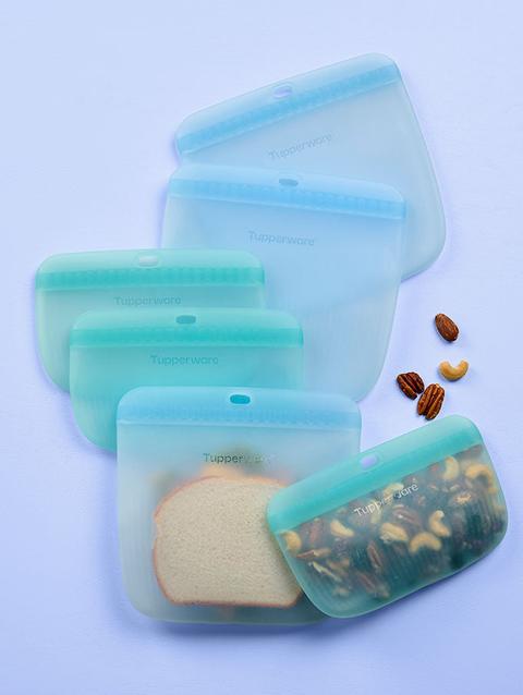 Tupperware The Ultimate Silicone Bag Slim Lunch Set New Arrival