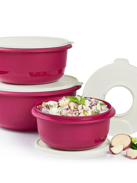 Tupperware Ultimate Mixing Bowls (Set of 3) w Splash Guard On Sale