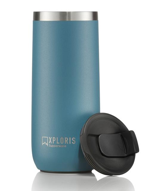 Tupperware Xploris™ 16 oz./470 mL Thermal Tumbler  (Slate Blue) Free shipping